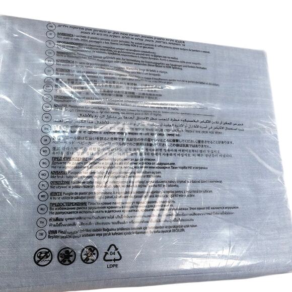 New Ralph Lauren Workshirt Chambray Queen Flat Sheet Light Blue Classic $215 - Picture 7 of 7